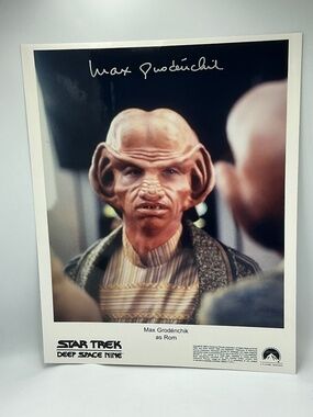Star Trek Autographed Max Grodénchik Signed RomDeep Space Nine 8x10 Photo DS9